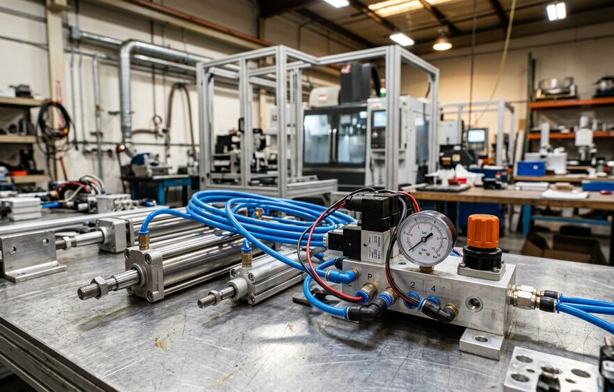 Industrielle Lösungen, Pneumatik und Hydraulik
